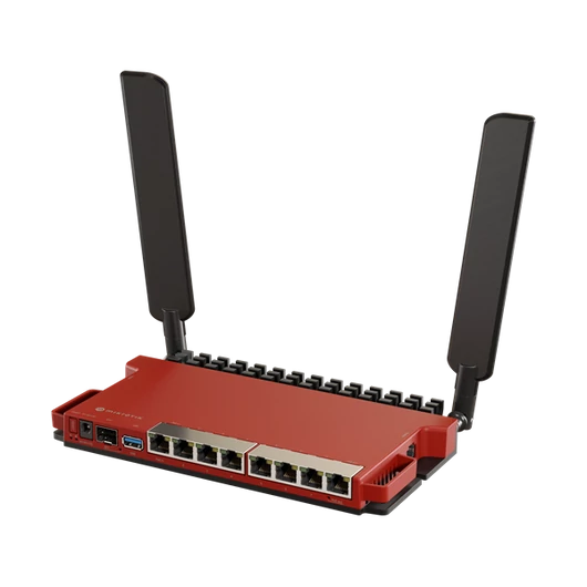 MIKROTIK Wireless Router 2,4GHz,8x1000Mbps + 1x2500Mbps SFP,  AX600, Menedzselhető, Asztali - L009UIGS-2HAXD-IN