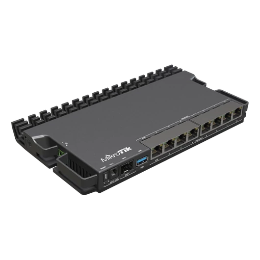 MIKROTIK Vezetékes Router RouterBOARD 7x1000Mbps + 1x2,5Gbit + 1x10Gbit SFP+, Rackes - RB5009UPR+S+IN