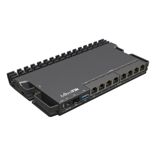 MIKROTIK Vezetékes Router RouterBOARD 7x1000Mbps + 1x2,5Gbit + 1x10Gbit SFP+, Rackes  - RB5009UPR+S+IN