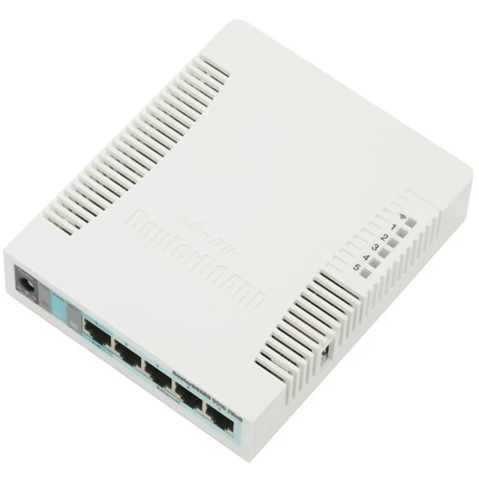MIKROTIK Wireless Router RouterBOARD 2,4GHz, 5x1000Mbps, 300Mbps, Asztali - RB951G-2HND