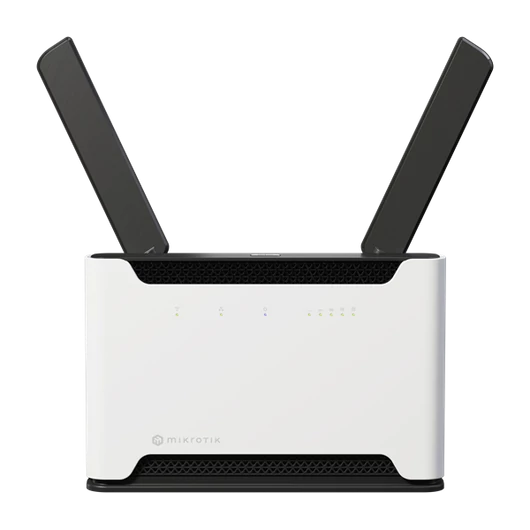 MIKROTIK Wireless Router DualBand, 4x1000Mbps+ 1x2,5Gbps, AX1800, Chateau LTE6 ax, 1xMicroSIM, Asztali