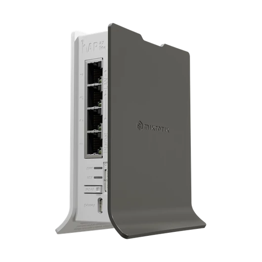 MIKROTIK Wireless Router hAP ax lite LTE6, 2,4GHz, 4x1000Mbps,  AX600, WiFi6, Menedzselhető, Asztali