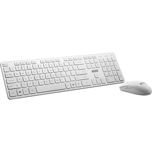 MSI ACCY Bill, RF1430  Vezetéknélküli billenytűzet + MA04W  Vezetéknélküli egér, Fehér