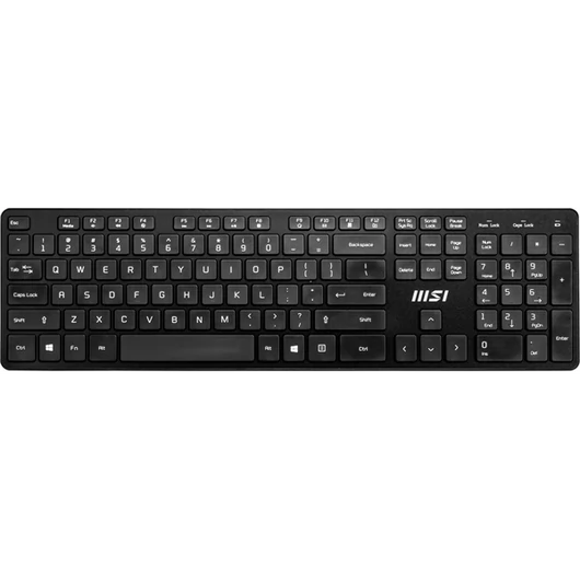 MSI ACCY Bill, RF1430  Vezetéknélküli billenytűzet +  MA04W  Vezetéknélküli egér, Fekete