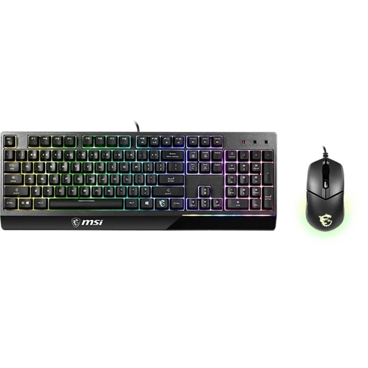 MSI ACCY VIGOR GK30 COMBO Gaming Keyboard + Optical Mouse, HUN, Black