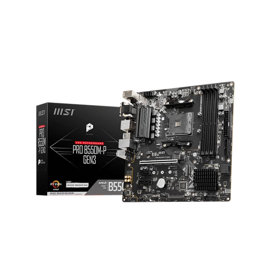 MSI Alaplap AM4 PRO B550M-P GEN3 AMD B550, mATX