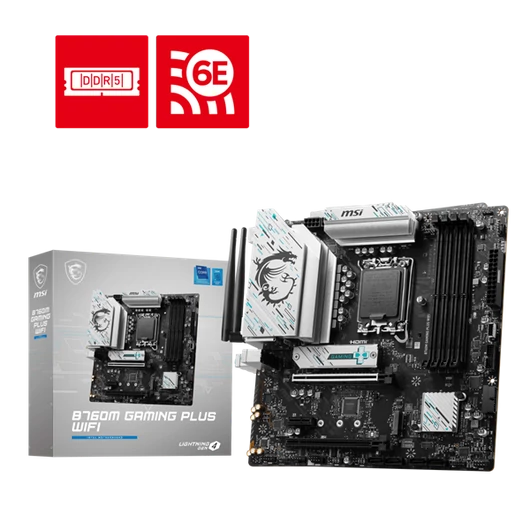 MSI Alaplap S1700 B760M GAMING PLUS WIFI Intel B760, mATX