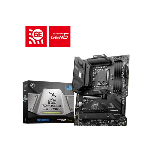 MSI Alaplap S1700 MAG B760 TOMAHAWK WIFI DDR4 Intel B760, ATX