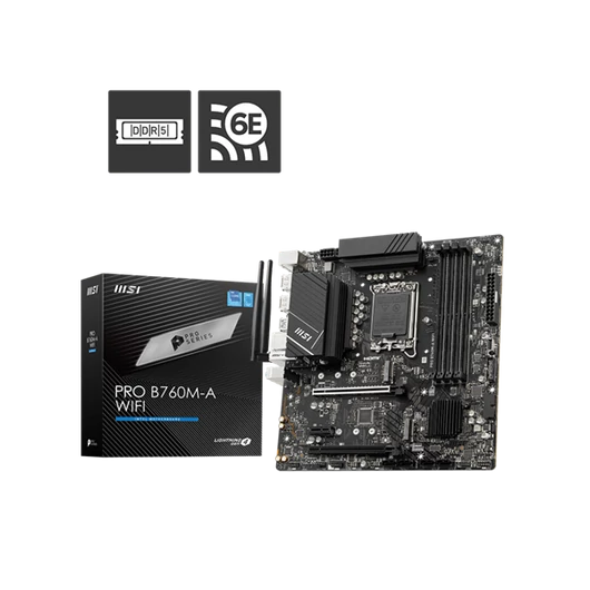 MSI Alaplap S1700 PRO B760M-A WIFI Intel B760M, mATX