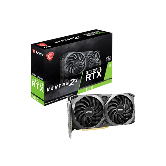 MSI Videokártya PCI-Ex16x nVIDIA RTX 3060 VENTUS 2X 12GB DDR6 OC