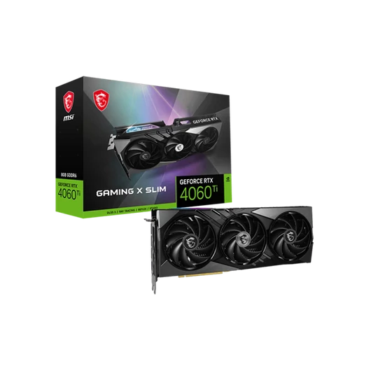 MSI Videokártya PCI-Ex16x nVIDIA RTX 4060 TI GAMING X SLIM 8GB DDR6