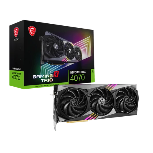 MSI Videokártya PCI-Ex16x nVIDIA RTX 4070 GAMING X TRIO 12GB DDR6X
