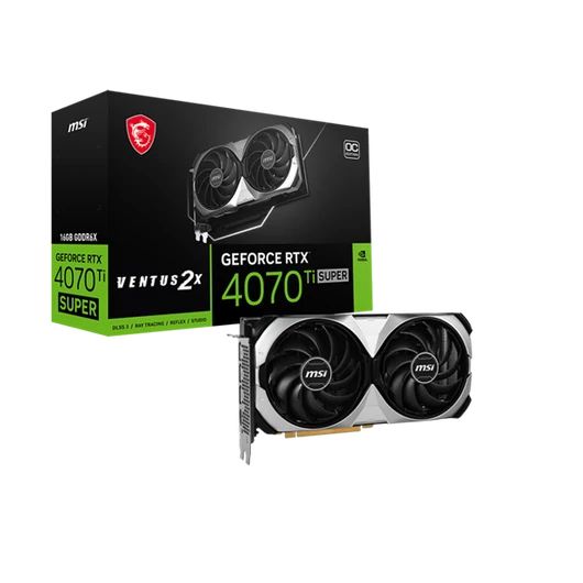 MSI Videokártya PCI-Ex16x nVIDIA RTX 4070 TI SUPER VENTUS 2X OC 16GB DDR6X