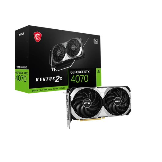MSI Videokártya PCI-Ex16x nVIDIA RTX 4070 VENTUS 2X 12GB DDR6X OC
