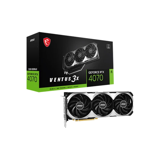 MSI Videokártya PCI-Ex16x nVIDIA RTX 4070 VENTUS 3X 12GB DDR6X OC