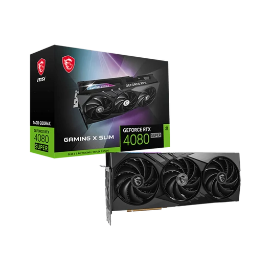 MSI Videokártya PCI-Ex16x nVIDIA RTX 4080 SUPER GAMING X SLIM 16GB DDR6X
