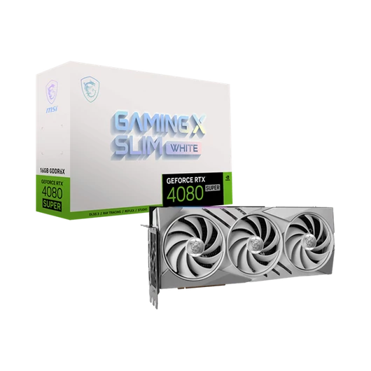 MSI Videokártya PCI-Ex16x nVIDIA RTX 4080 SUPER GAMING X SLIM WHITE 16GB DDR6X