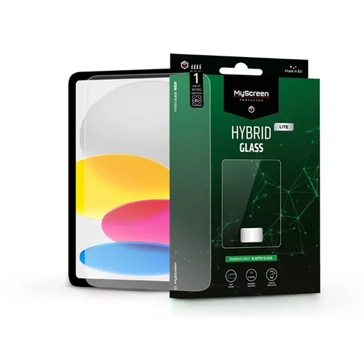 MYSCREEN PROTECTOR APPLE IPAD 10.9 (2022) RUGALMAS ÜVEG KÉPERNYŐVÉDŐ FÓLIA - HYBRID GLASS LITE - TRANSPARENT