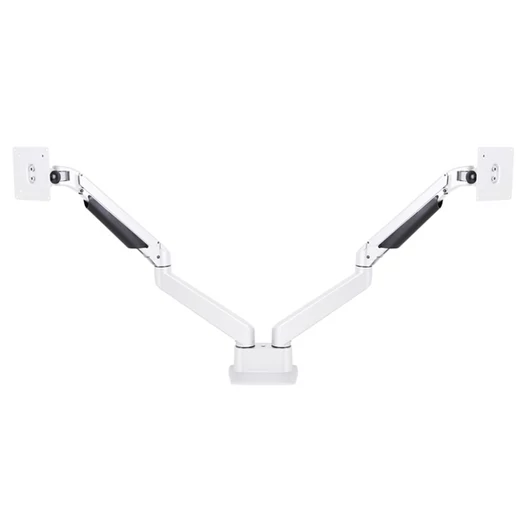 MULTIBRACKETS Gaslift asztali rögzítő kétkaros konzol, 15-32",  fehér