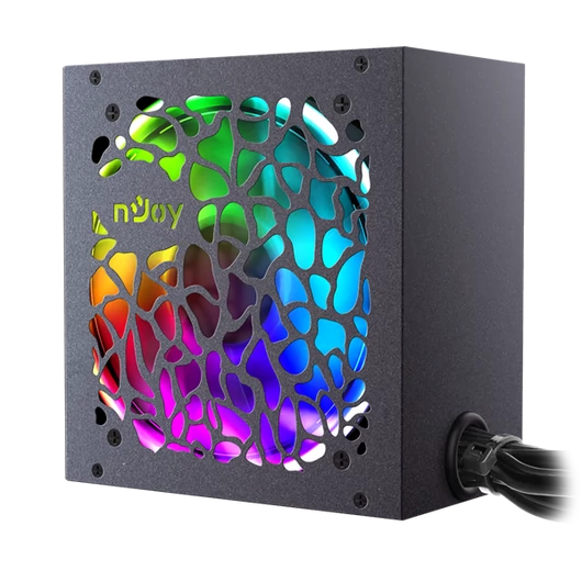 NJOY Tápegység Freya Series 700W, 12cm, 20+4, 80+ Bronze, Aktív PFC, RGB LED