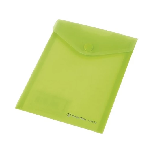 PANTA PLAST Irattartó tasak, A7, PP, patentos, 160 mikron,, pasztell zöld