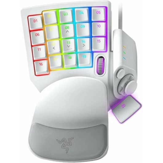 Razer Tartarus Pro Mercury gamer keypad, fehér