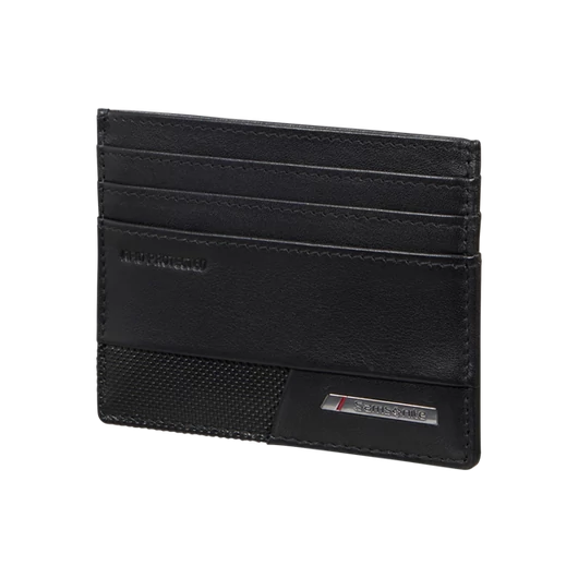 SAMSONITE BŐR Hitelkártyatartó 144547-1041, 732 - 6CC+H+S (BLACK) -PRO-DLX 6 SLG