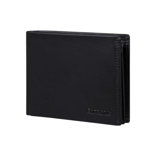 SAMSONITE BŐR Pénztárca 144446-1041, 047 - B 10CC+VFL+C+2C (Black) -ATTACK 2 SLG