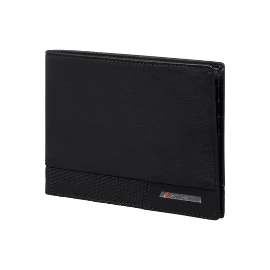 SAMSONITE BŐR Pénztárca 144534-1041, 005 - B 8CC+2C (BLACK) -PRO-DLX 6 SLG