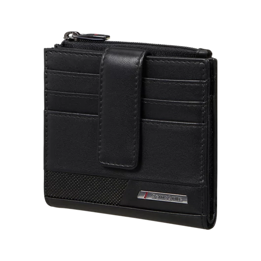 SAMSONITE BŐR Pénztárca 144548-1041, 048 - B 9CC+ZC+C (BLACK) -PRO-DLX 6 SLG