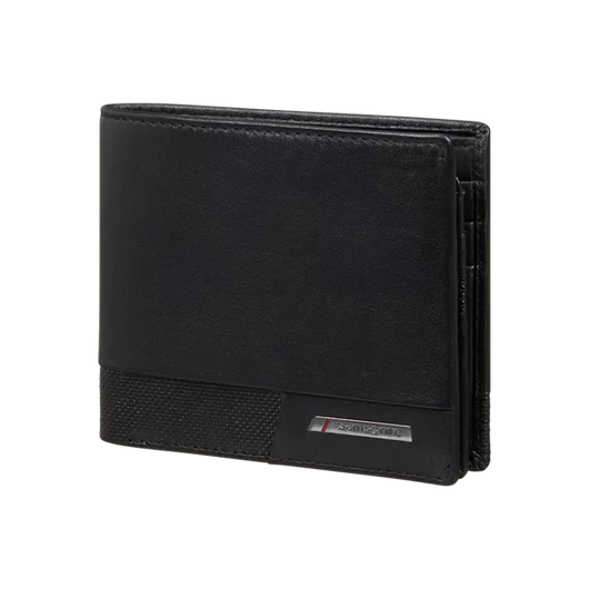 SAMSONITE BŐR Pénztárca 144549-1041, 049 - B S+9CC+VFL+2C+W (BLACK) -PRO-DLX 6 SLG
