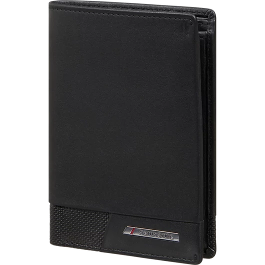 SAMSONITE BŐR Pénztárca 144540-1041, 143 - W+S+8CC+HFL+2C (BLACK) -PRO-DLX 6 SLG