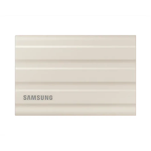 SAMSUNG Hordozható SSD T7 Shield, USB 3.2 Gen.2 (10Gbps), 1TB, Bézs