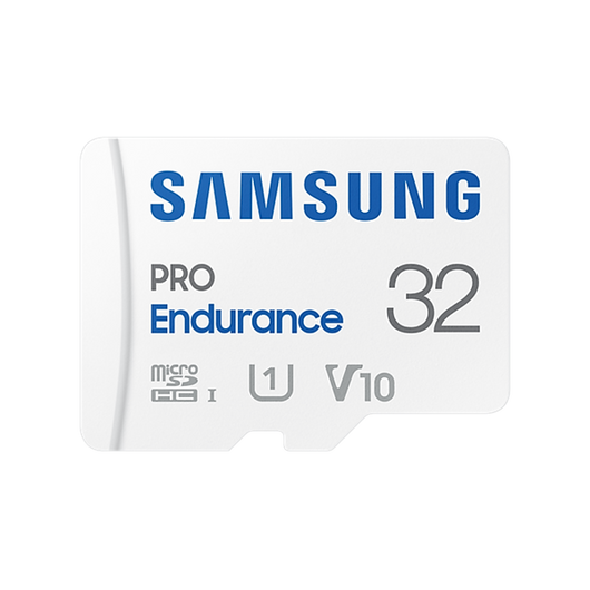 SAMSUNG Memóriakártya, PRO Endurance microSD kártya 32GB, CLASS 10, UHS-I (SDR104), + SD Adapter, R100/W30