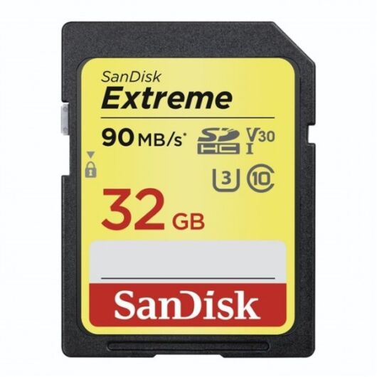 SANDISK 215402, SDHC EXTREME KÁRTYA 32GB, 100MB/s , UHS-I, Class 10, U3, V30