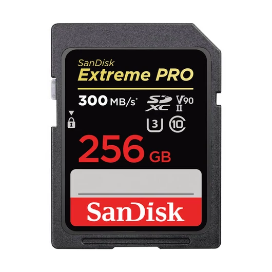 SANDISK 215414, SDXC EXTREME PRO KÁRTYA 256GB, 300MB/s, UHS-II, CL10 10, U3, V90
