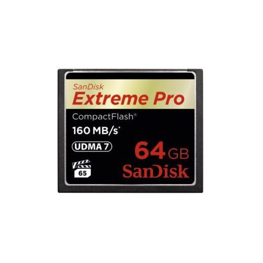 SANDISK 123844, CF Extreme Pro kártya 64 GB, 160MB/sec.