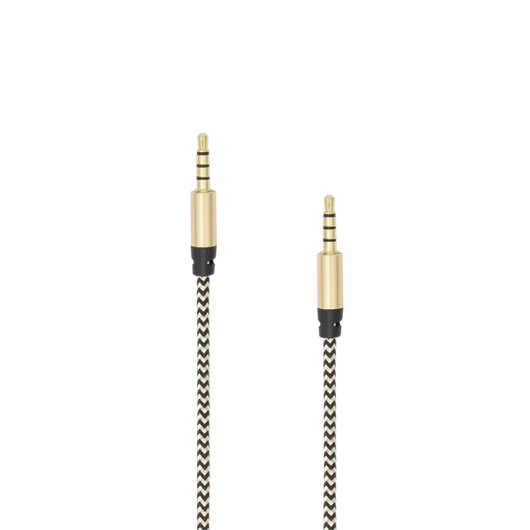 SBOX Kábel, AUDIO CABLE 3.5 Male - 3.5 mm Male 1.5 m Gold
