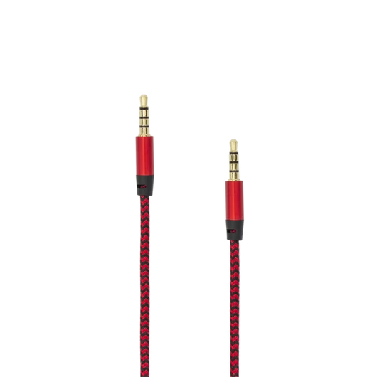 SBOX Kábel, AUDIO CABLE 3.5 Male - 3.5 mm Male 1.5 m Red