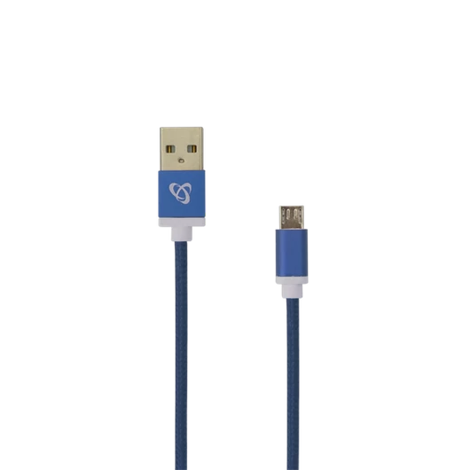 SBOX Kábel, CABLE USB A Male -> MICRO USB Male 1.5 m Blue