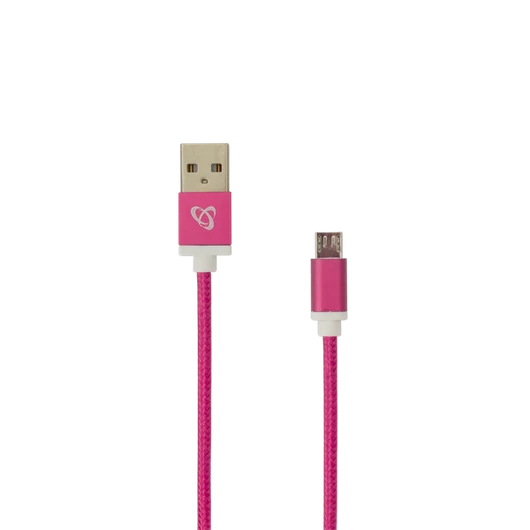 SBOX Kábel, CABLE USB A Male -> MICRO USB Male 1.5 m Pink