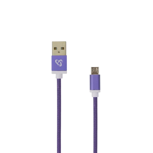 SBOX Kábel, CABLE USB A Male -> MICRO USB Male 1.5 m Purple
