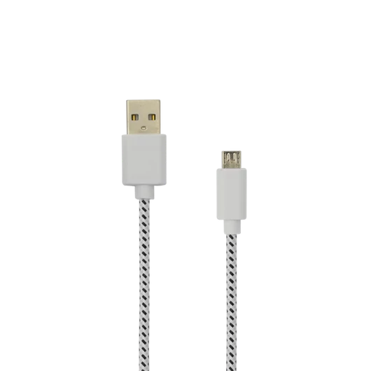 SBOX Kábel, CABLE USB A Male -> MICRO USB Male 1 m White