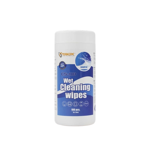 SBOX Tisztítókendő, WET WIPES Neutral