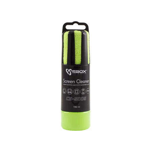 SBOX Tisztítószer szett, SCREEN CLEANER, Green