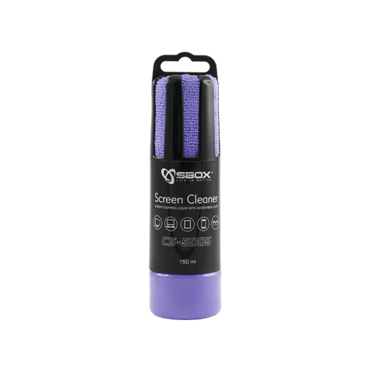 SBOX Tisztítószer szett, SCREEN CLEANER, Purple