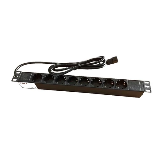SPS Szünetmentes Elosztó PDU 8 Schuko, Rack 2,5m, IEC320 C14 10A