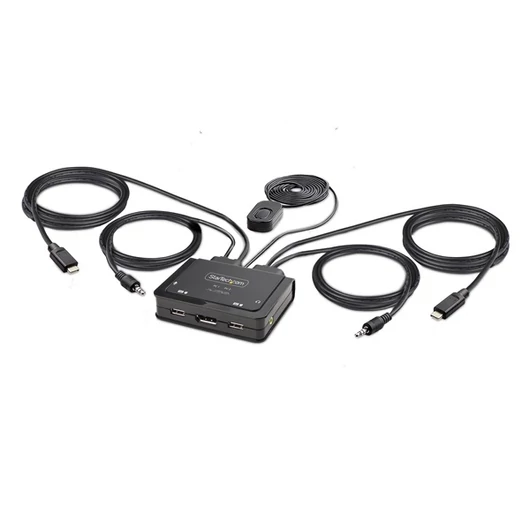 STARTECH KVM Switch 2xUSB-C, 4K 60Hz Displayport Output