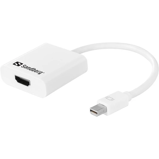 SANDBERG Kijelző konverter, Adapter Mini DisplayPort>HDMI