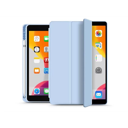 HAFFNER APPLE IPAD 10.2 (2019/2020/2021) TABLET TOK ON/OFF FUNKCIÓVAL, APPLE PENCIL TARTÓVAL - BLUE (ECO CSOMAGOLÁS)